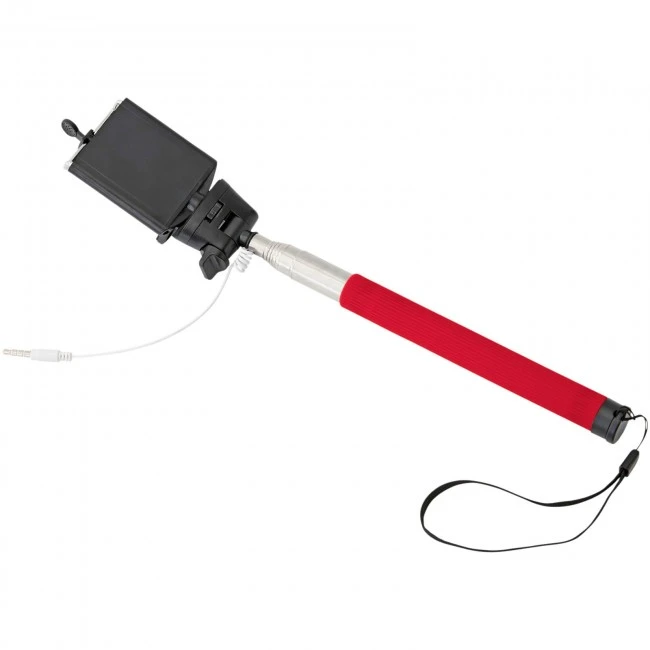 Wire extendable selfie stick