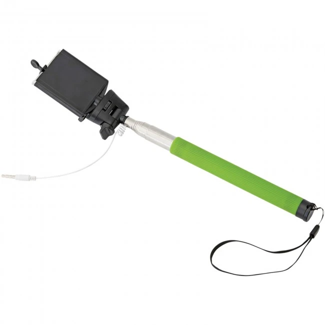 Wire extendable selfie stick