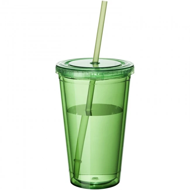 Cyclone 450 ml insulated tumbler with straw