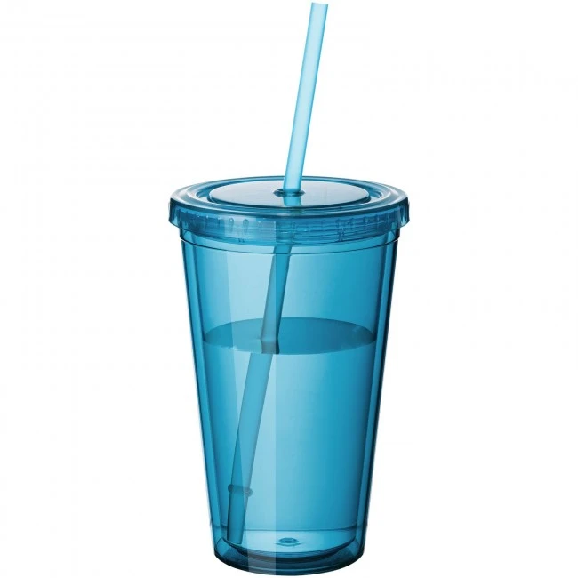 Cyclone 450 ml insulated tumbler with straw