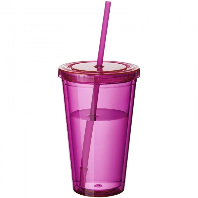 Cyclone 450 ml insulated tumbler with straw