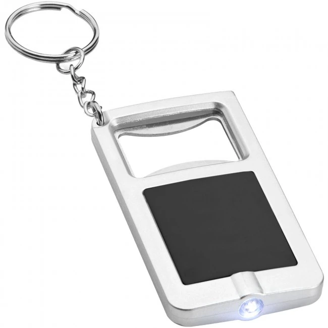 Orcus LED keychain light and bottle opener