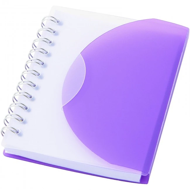 Post spiral A7 notebook with blank pages