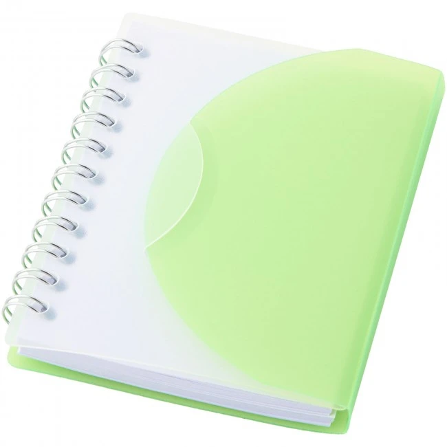 Post spiral A7 notebook with blank pages