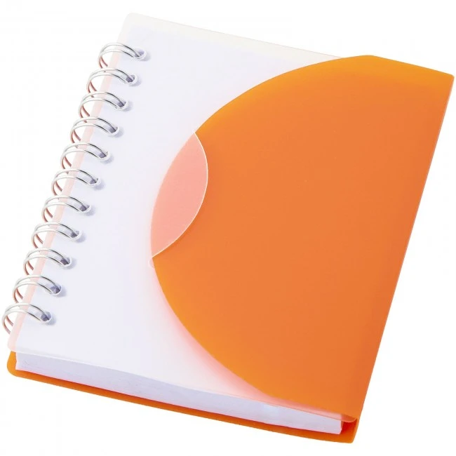 Post spiral A7 notebook with blank pages