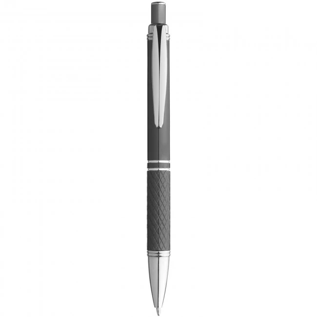 Jewel ballpoint pen with knurled grip