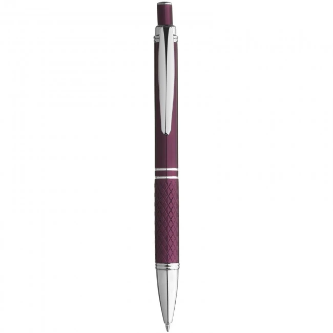 Jewel ballpoint pen with knurled grip