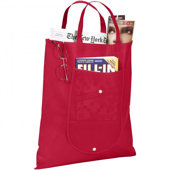 Maple non-woven foldable tote bag