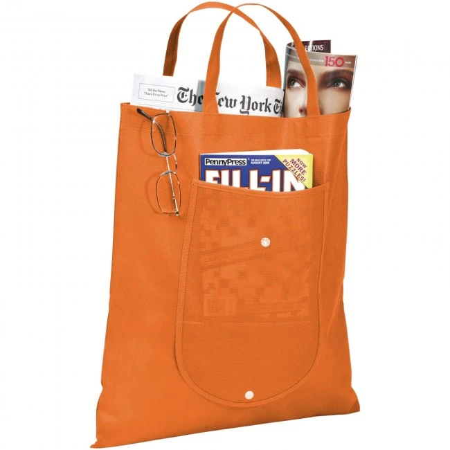 Maple non-woven foldable tote bag