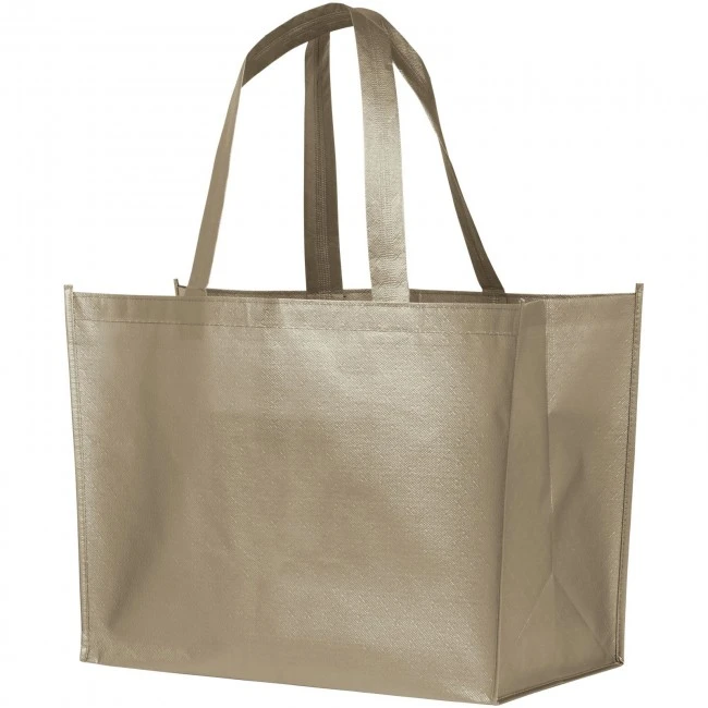 Alloy laminated non-woven shopping tote bag