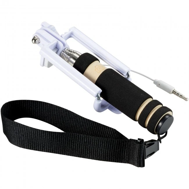 Snaps mini selfie stick with wrist strap