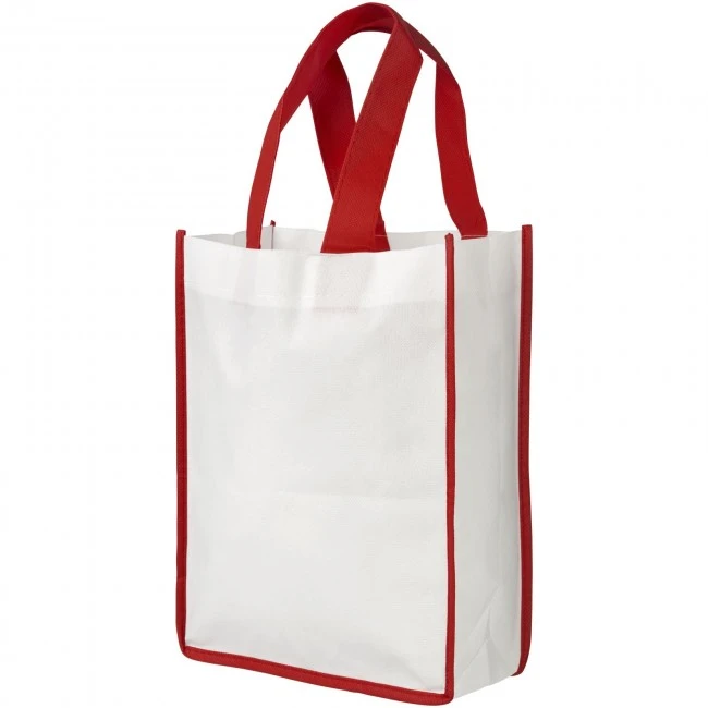 Contrast small non-woven shopping tote bag