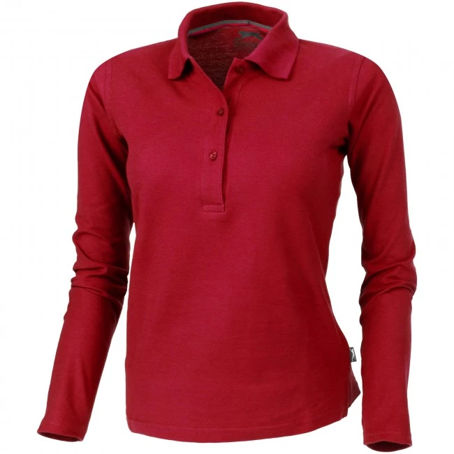 Point long sleeve women's polo