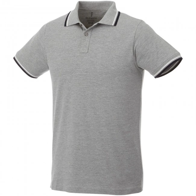 Fairfield short sleeve men's polo with tipping