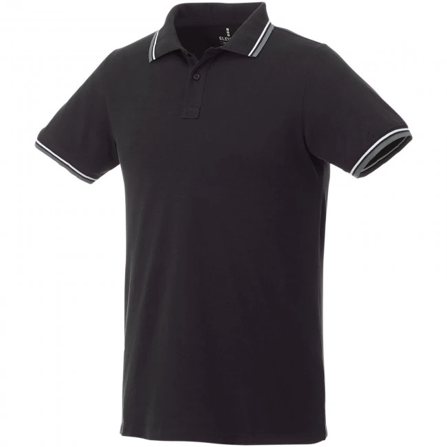 Fairfield short sleeve men's polo with tipping