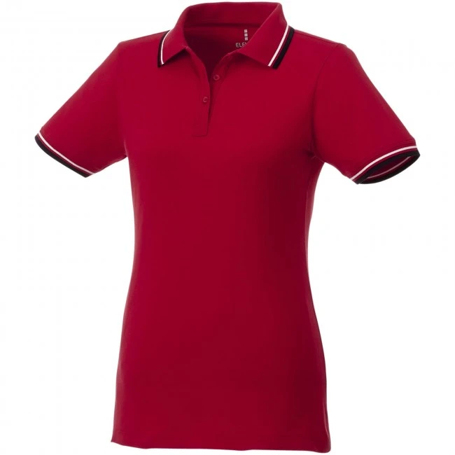 Fairfield short sleeve women's polo with tipping