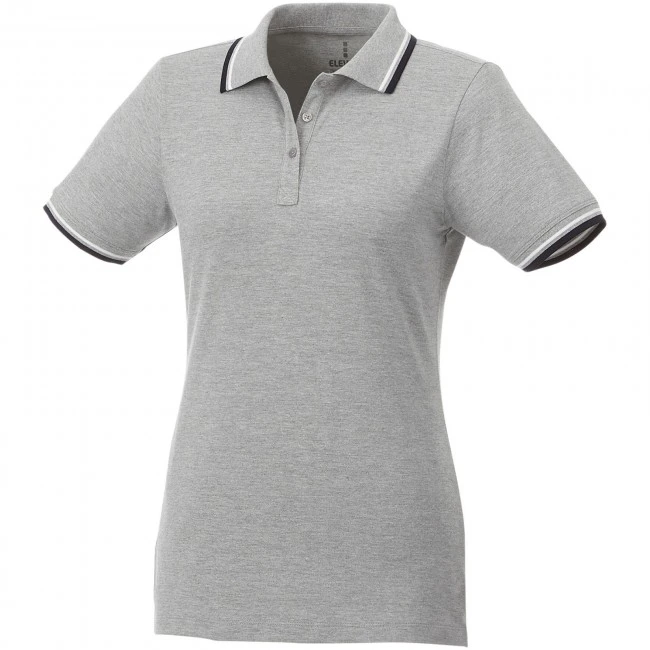 Fairfield short sleeve women's polo with tipping