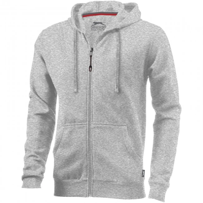 Open full zip hooded sweater