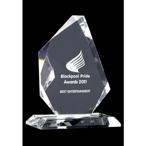 Medium Optical Crystal Trophy Award Prism