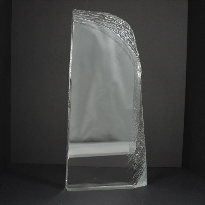 Large Optical Crystal Ice Layered Block Award