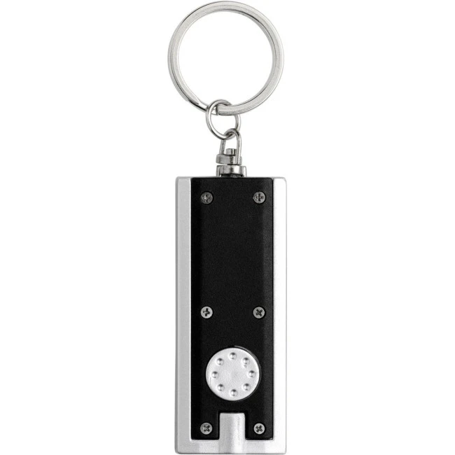 Plastic LED torch keyring