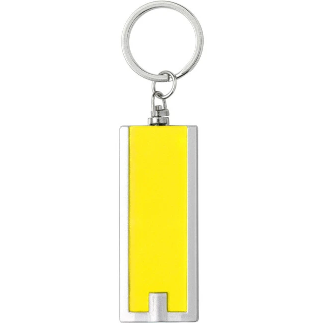 Plastic LED torch keyring