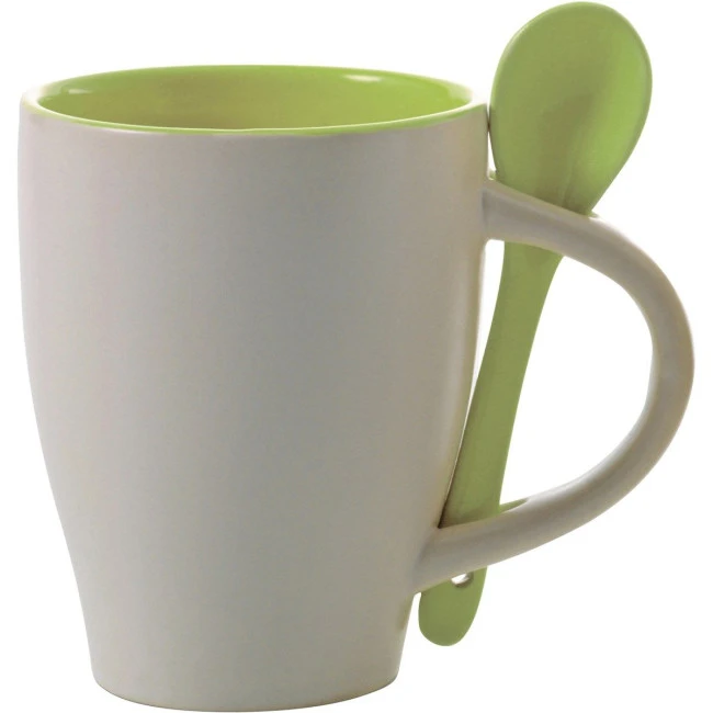 Coffee mug with spoon 300ml