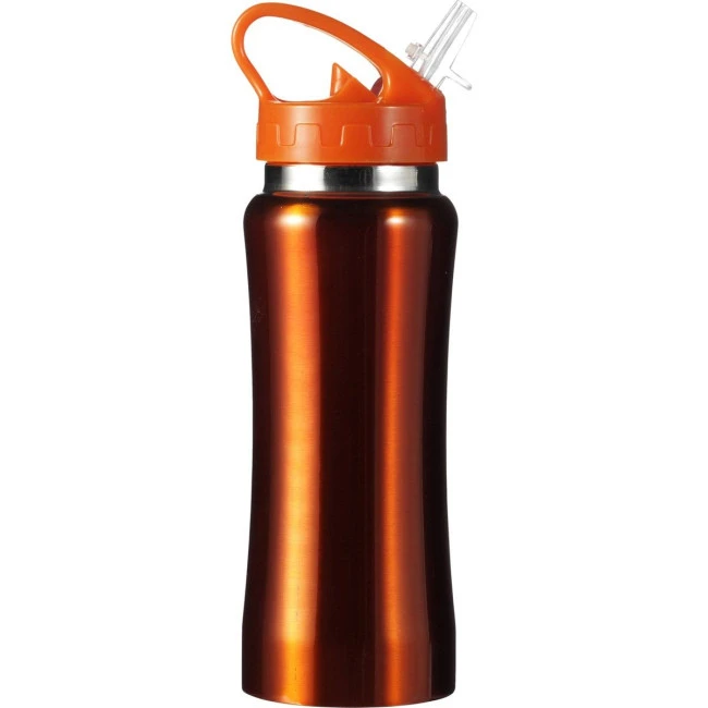 Stainless steel single walled drinking bottle 600ml