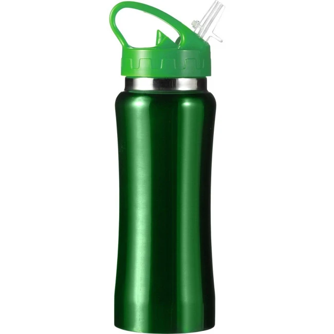 Stainless steel single walled drinking bottle 600ml