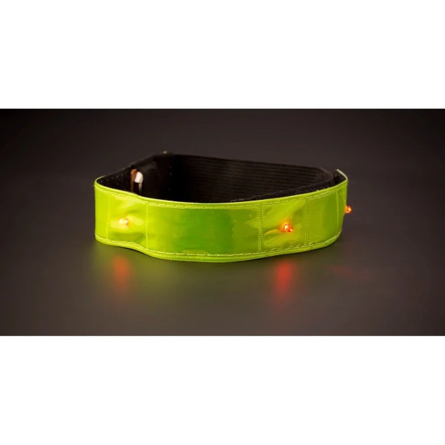 Reflective strap with lights