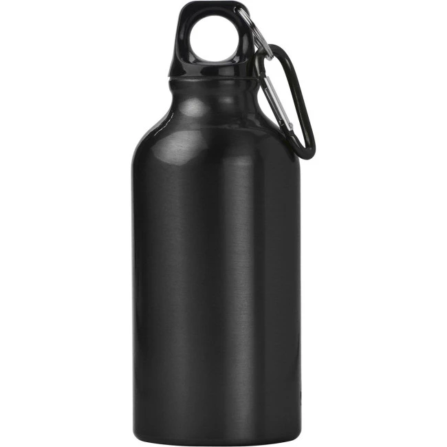 Marney Aluminium Single Walled Bottle With Carabiner 400ml