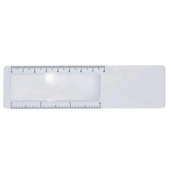 Ruler with magnifier