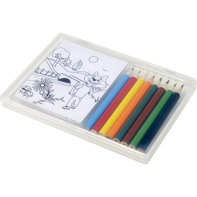 Pencils & Colouring Sheets Set