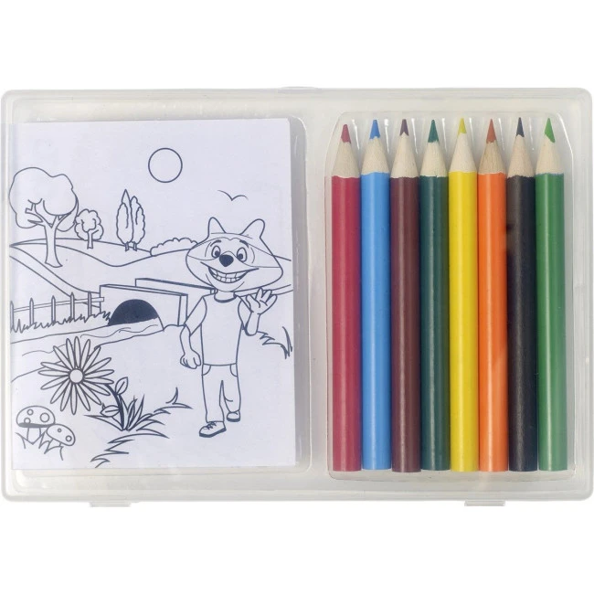 Pencils & Colouring Sheets Set