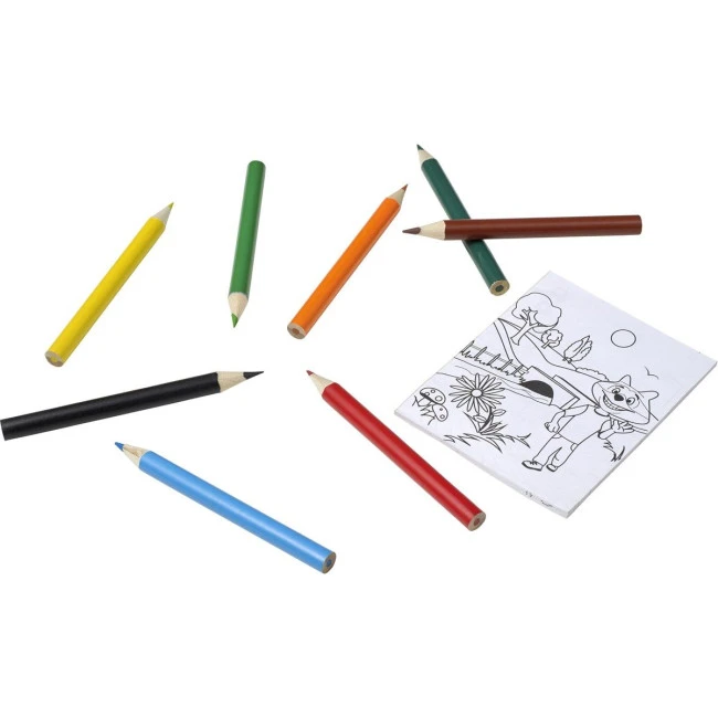 Pencils & Colouring Sheets Set