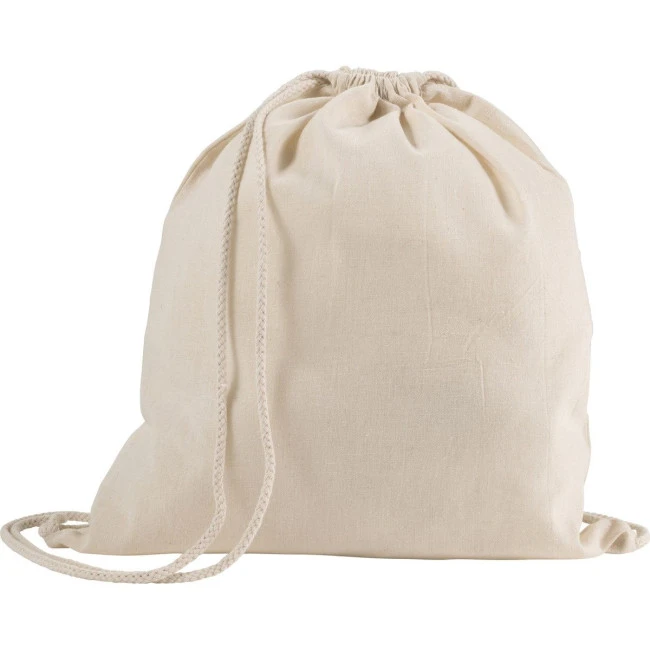 Cotton Drawstring Backpack