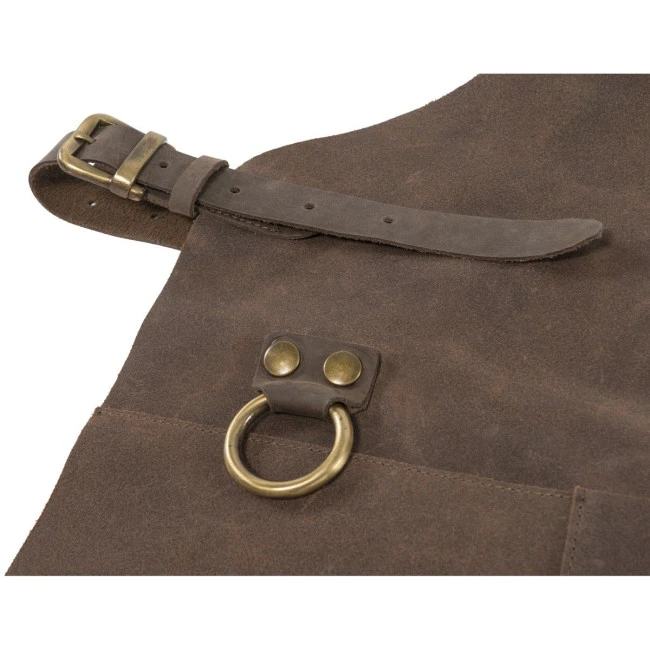 Split leather apron