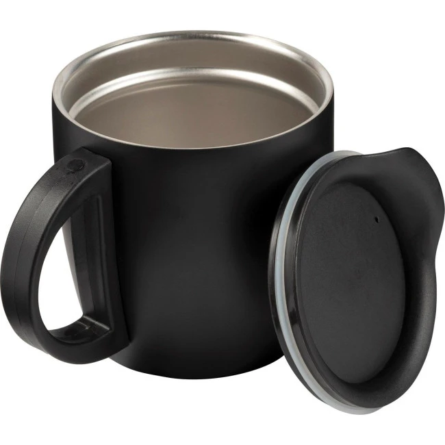 Double walled steel travel mug 350ml