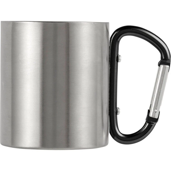 Stainless steel double walled mug 185ml