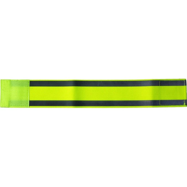 Arm band with reflective stripes