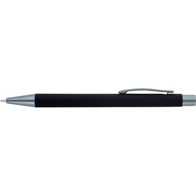 Ballpen with rubber finish