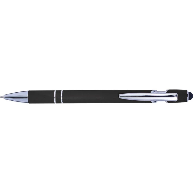 Ballpen with rubber finish