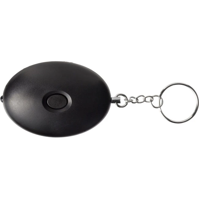 Personal alarm keyring with light