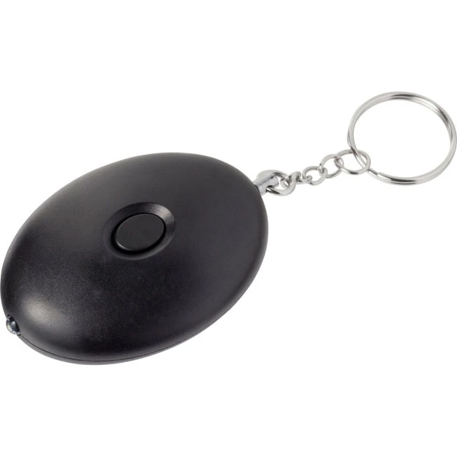 Personal alarm keyring with light