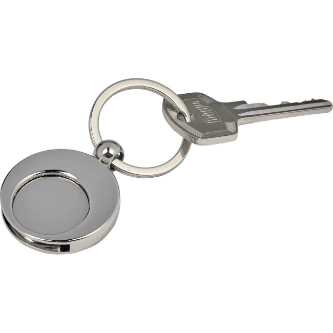 Shopping trolley coin keyring