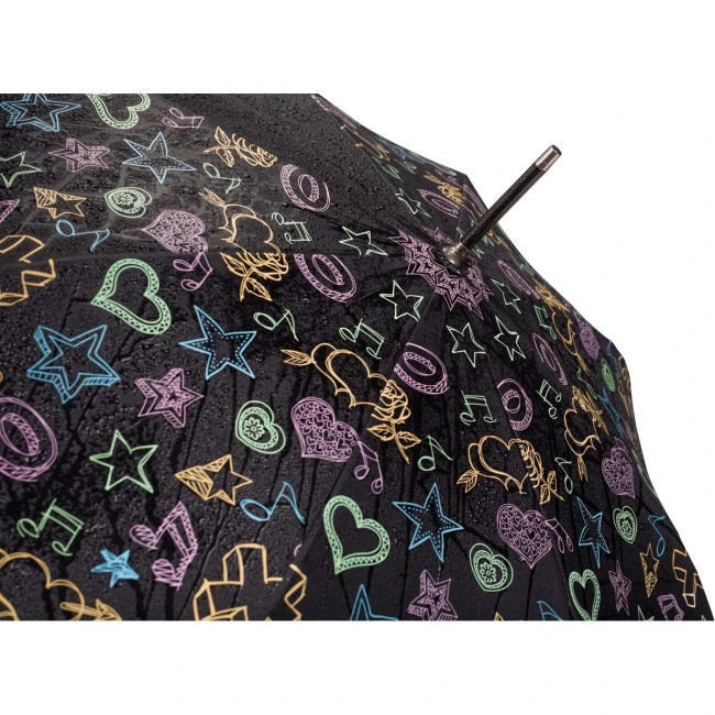 Colour changing automatic umbrella