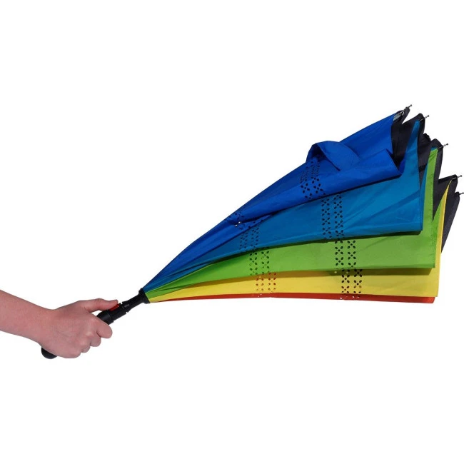 Automatic reversible umbrella