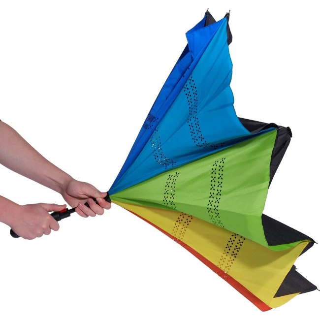 Automatic reversible umbrella