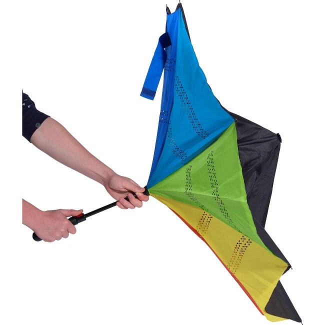 Automatic reversible umbrella