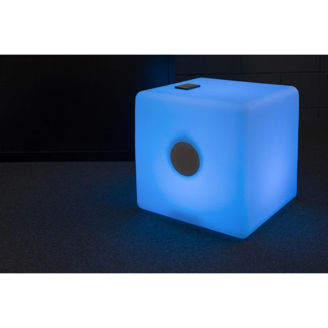 LED cube with double speaker